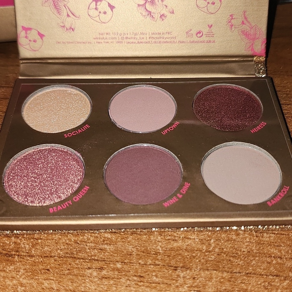 NEW IN BOX Winky Lux Mini Uptown Kitten Palette 6 Shadow Palette Glitter RARE!